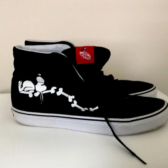 Vans Other - Peanuts Hi-top Vans Snoopy Bones Black